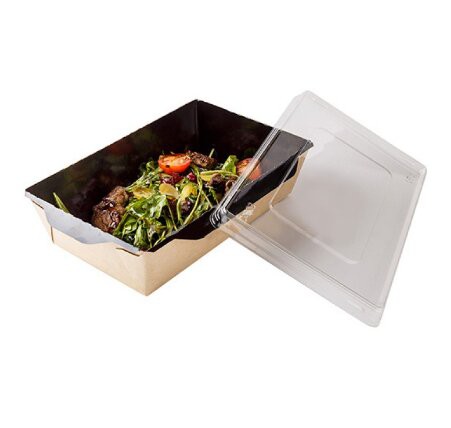 Салатник с прозрачной крышкой Black Edition (900 мл)